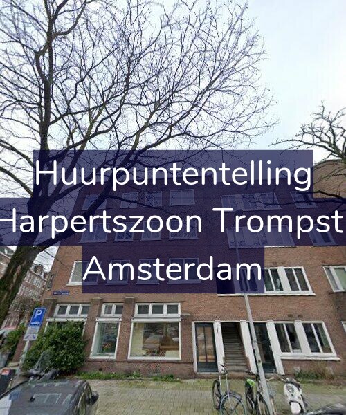 Foto gevel Huurpuntentelling voor Maarten Harpertszoon Trompstraat 38-3, Amsterdam