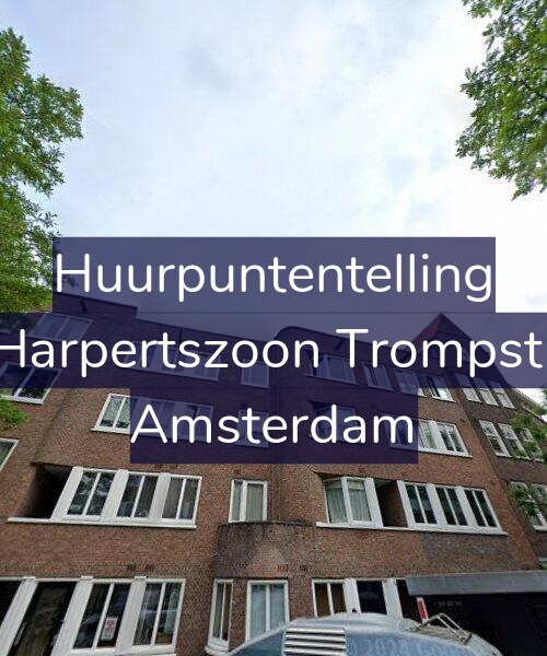Foto gevel Huurpuntentelling voor Maarten Harpertszoon Trompstraat 42-3, Amsterdam