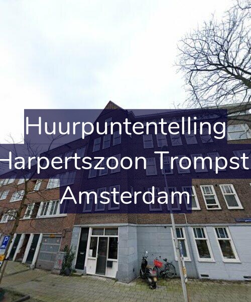 Foto gevel Huurpuntentelling voor Maarten Harpertszoon Trompstraat 46-2, Amsterdam