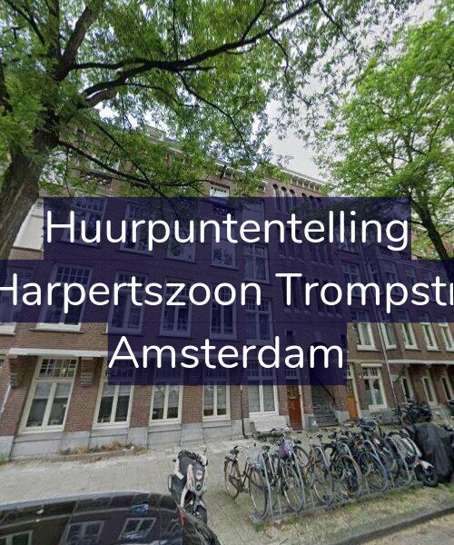 Foto gevel Huurpuntentelling voor Maarten Harpertszoon Trompstraat 18-H, Amsterdam