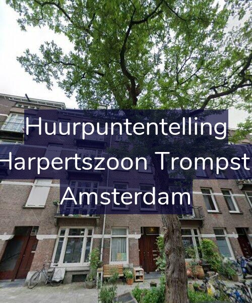 Foto gevel Huurpuntentelling voor Maarten Harpertszoon Trompstraat 28-1, Amsterdam