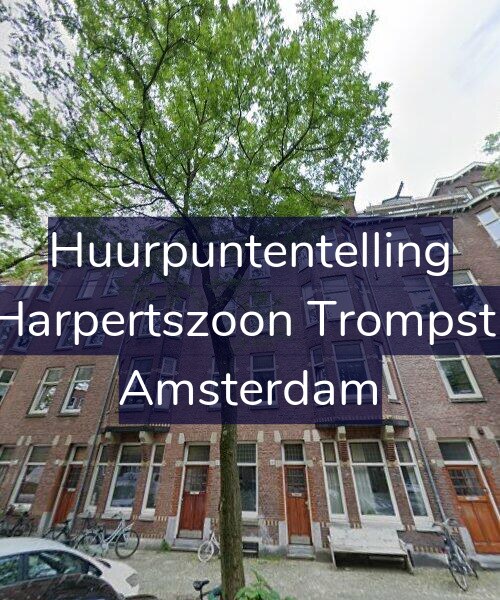 Foto gevel Huurpuntentelling voor Maarten Harpertszoon Trompstraat 33-1, Amsterdam
