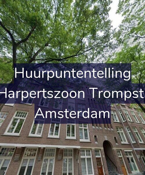 Foto gevel Huurpuntentelling voor Maarten Harpertszoon Trompstraat 18-2, Amsterdam