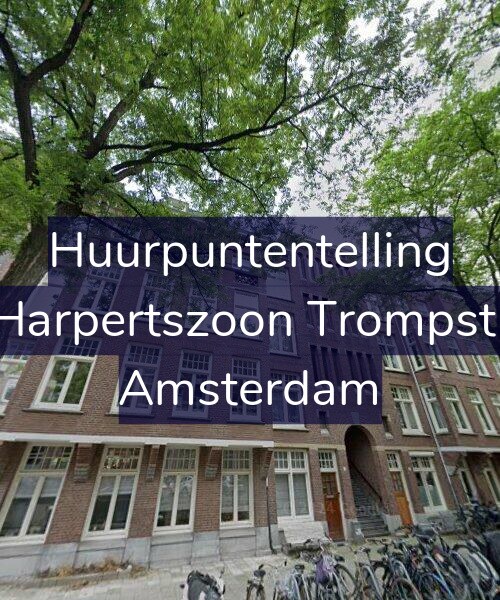 Foto gevel Huurpuntentelling voor Maarten Harpertszoon Trompstraat 18-1, Amsterdam