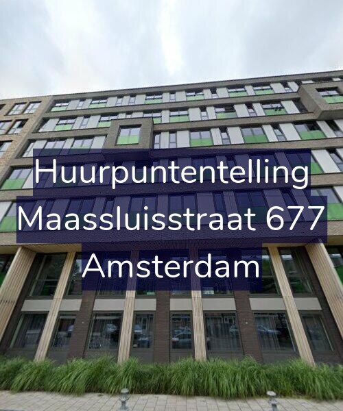 Foto gevel Huurpuntentelling voor Maassluisstraat 677, Amsterdam