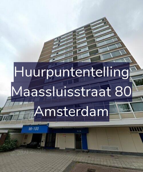 Foto gevel Huurpuntentelling voor Maassluisstraat 80, Amsterdam