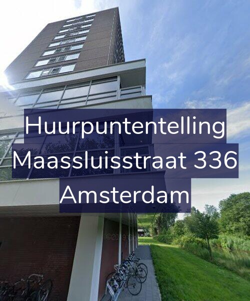 Foto gevel Huurpuntentelling voor Maassluisstraat 336, Amsterdam