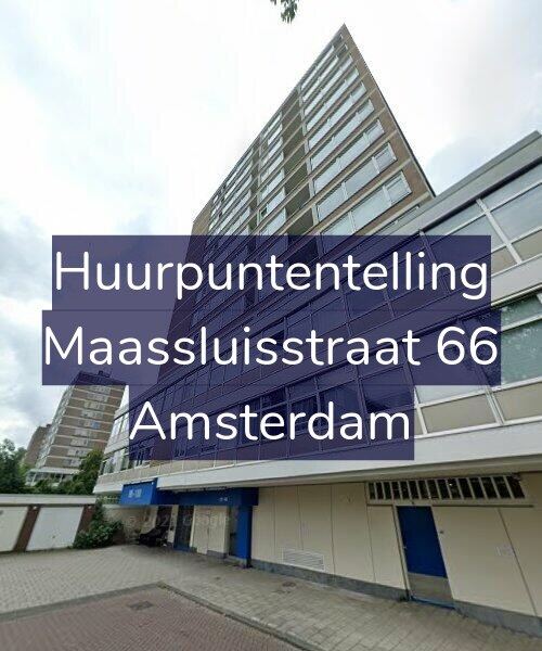 Foto gevel Huurpuntentelling voor Maassluisstraat 66, Amsterdam