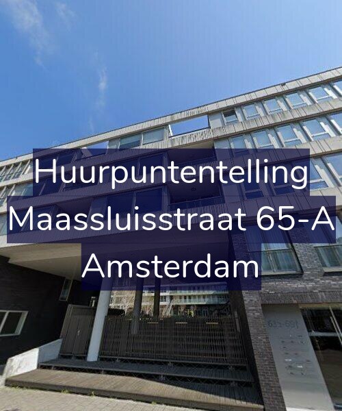 Foto gevel Huurpuntentelling voor Maassluisstraat 65-A, Amsterdam