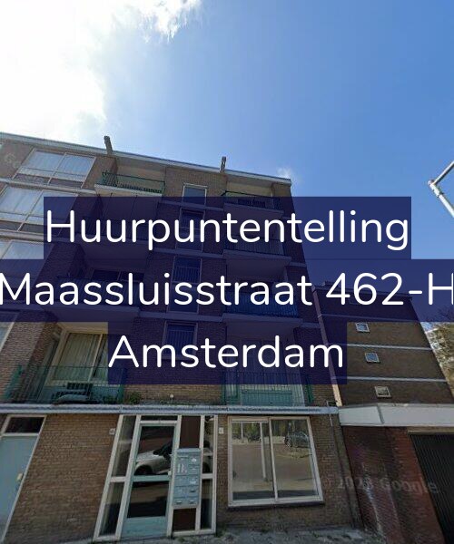 Foto gevel Huurpuntentelling voor Maassluisstraat 462-H, Amsterdam