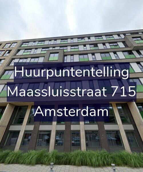 Foto gevel Huurpuntentelling voor Maassluisstraat 715, Amsterdam