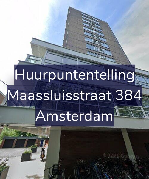Foto gevel Huurpuntentelling voor Maassluisstraat 384, Amsterdam