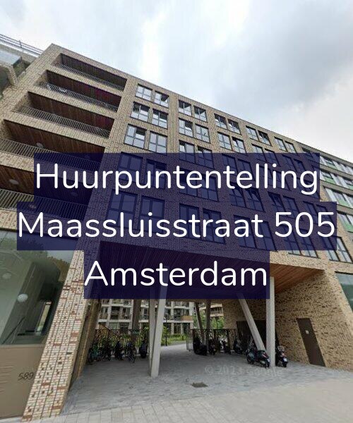 Foto gevel Huurpuntentelling voor Maassluisstraat 505, Amsterdam