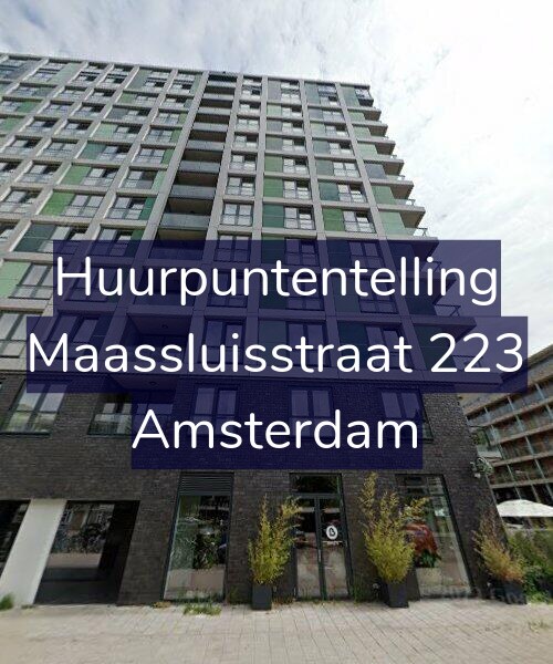 Foto gevel Huurpuntentelling voor Maassluisstraat 223, Amsterdam