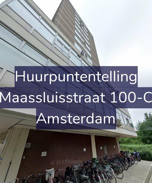 Foto gevel Huurpuntentelling voor Maassluisstraat 100-C, Amsterdam