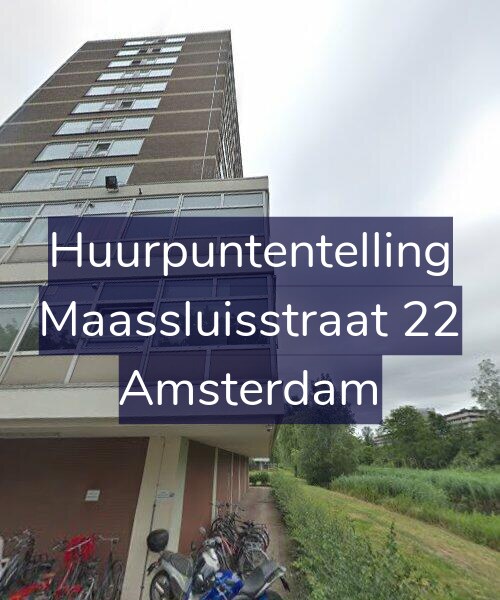 Foto gevel Huurpuntentelling voor Maassluisstraat 22, Amsterdam
