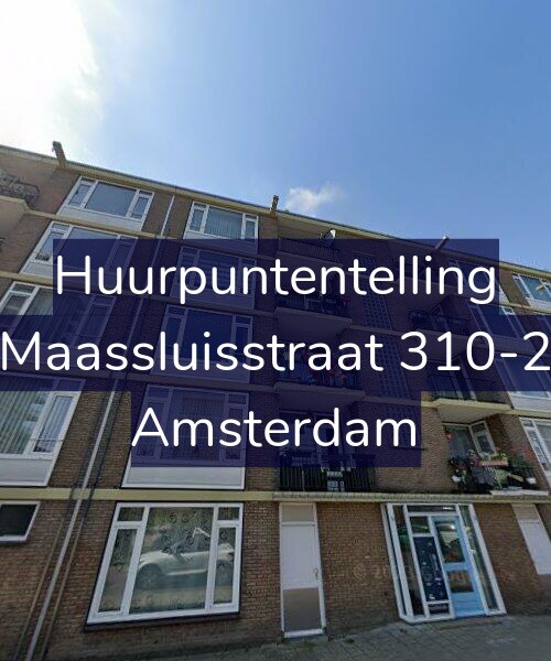 Foto gevel Huurpuntentelling voor Maassluisstraat 310-2, Amsterdam