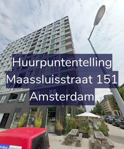 Foto gevel Huurpuntentelling voor Maassluisstraat 151, Amsterdam