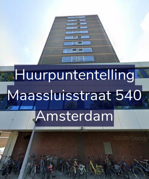 Foto gevel Huurpuntentelling voor Maassluisstraat 540, Amsterdam