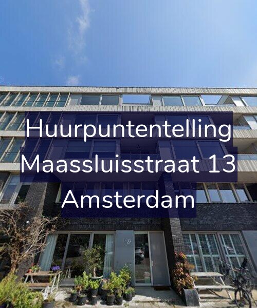 Foto gevel Huurpuntentelling voor Maassluisstraat 13, Amsterdam