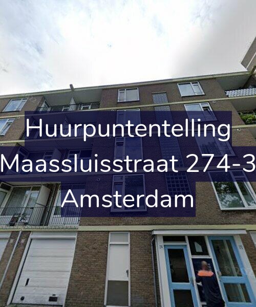 Foto gevel Huurpuntentelling voor Maassluisstraat 274-3, Amsterdam