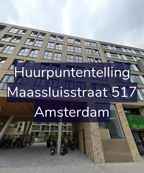 Foto gevel Huurpuntentelling voor Maassluisstraat 517, Amsterdam