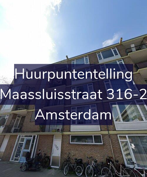 Foto gevel Huurpuntentelling voor Maassluisstraat 316-2, Amsterdam