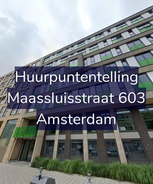 Foto gevel Huurpuntentelling voor Maassluisstraat 603, Amsterdam
