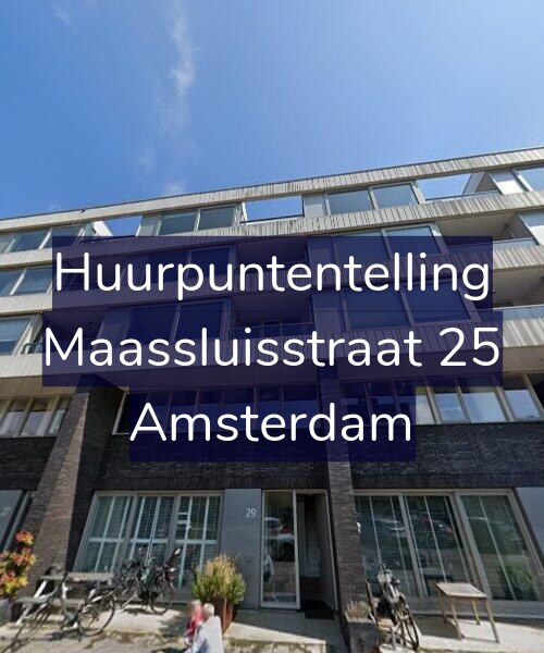 Foto gevel Huurpuntentelling voor Maassluisstraat 25, Amsterdam
