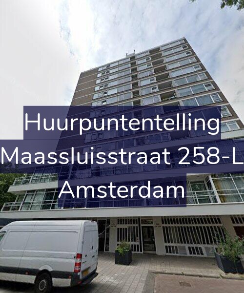 Foto gevel Huurpuntentelling voor Maassluisstraat 258-L, Amsterdam