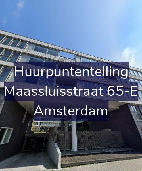 Foto gevel Huurpuntentelling voor Maassluisstraat 65-E, Amsterdam