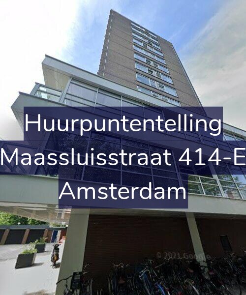 Foto gevel Huurpuntentelling voor Maassluisstraat 414-E, Amsterdam