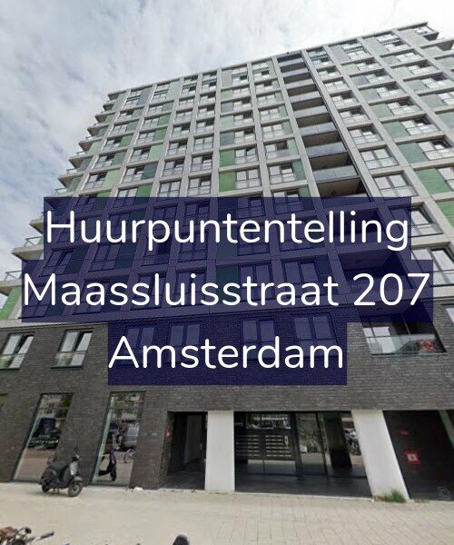 Foto gevel Huurpuntentelling voor Maassluisstraat 207, Amsterdam
