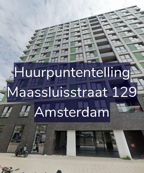 Foto gevel Huurpuntentelling voor Maassluisstraat 129, Amsterdam