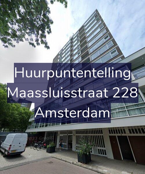 Foto gevel Huurpuntentelling voor Maassluisstraat 228, Amsterdam