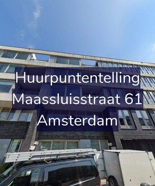 Foto gevel Huurpuntentelling voor Maassluisstraat 61, Amsterdam