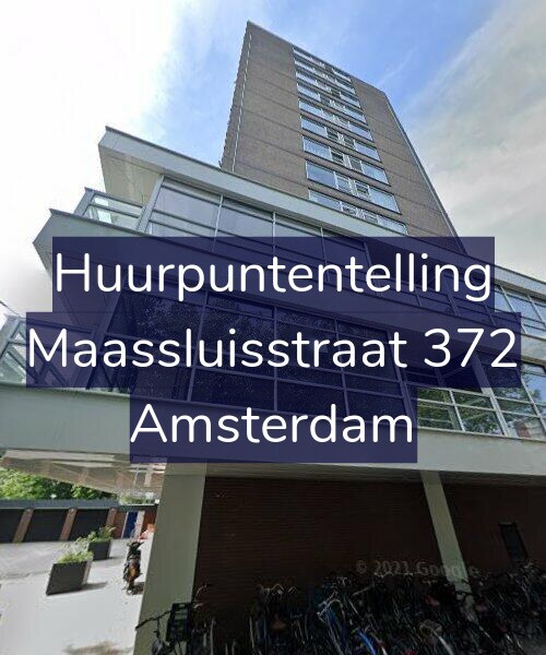 Foto gevel Huurpuntentelling voor Maassluisstraat 372, Amsterdam
