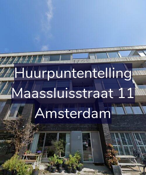 Foto gevel Huurpuntentelling voor Maassluisstraat 11, Amsterdam