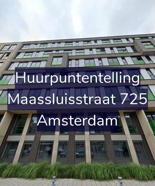 Foto gevel Huurpuntentelling voor Maassluisstraat 725, Amsterdam