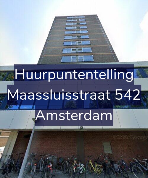 Foto gevel Huurpuntentelling voor Maassluisstraat 542, Amsterdam