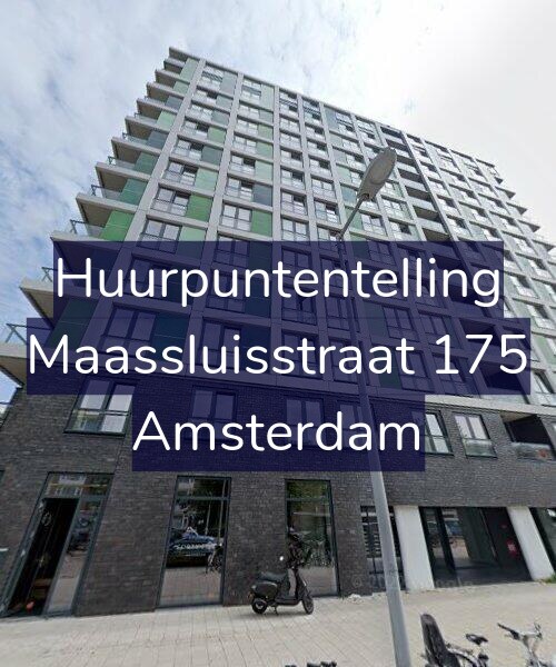 Foto gevel Huurpuntentelling voor Maassluisstraat 175, Amsterdam