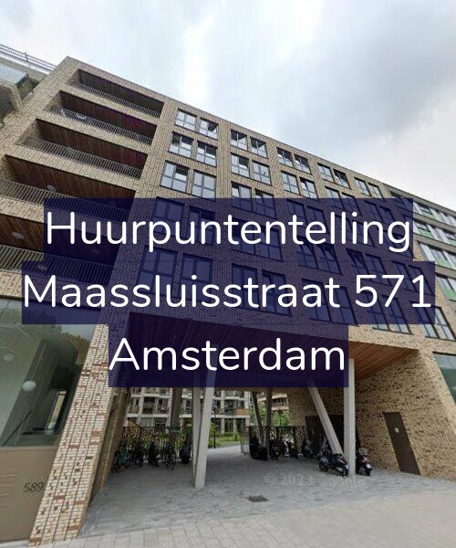 Foto gevel Huurpuntentelling voor Maassluisstraat 571, Amsterdam