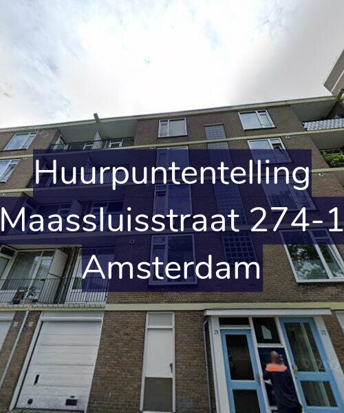 Foto gevel Huurpuntentelling voor Maassluisstraat 274-1, Amsterdam