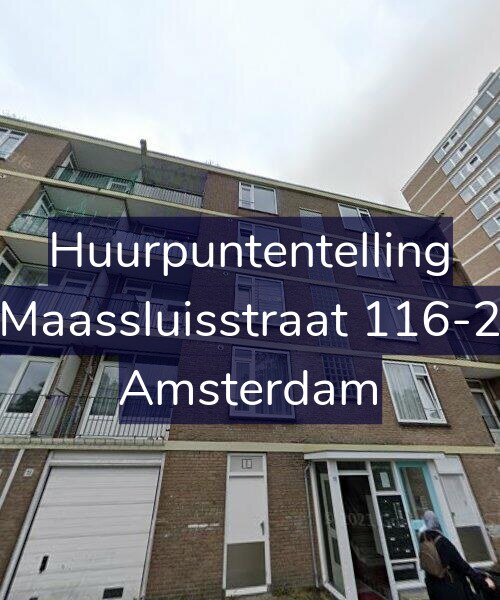 Foto gevel Huurpuntentelling voor Maassluisstraat 116-2, Amsterdam