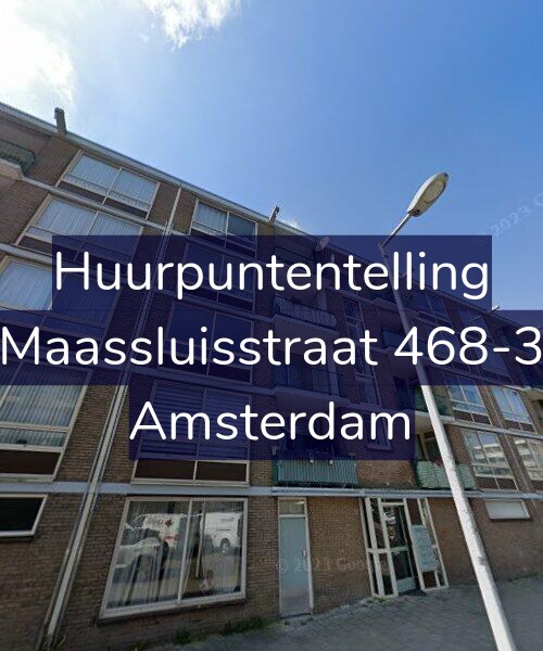 Foto gevel Huurpuntentelling voor Maassluisstraat 468-3, Amsterdam