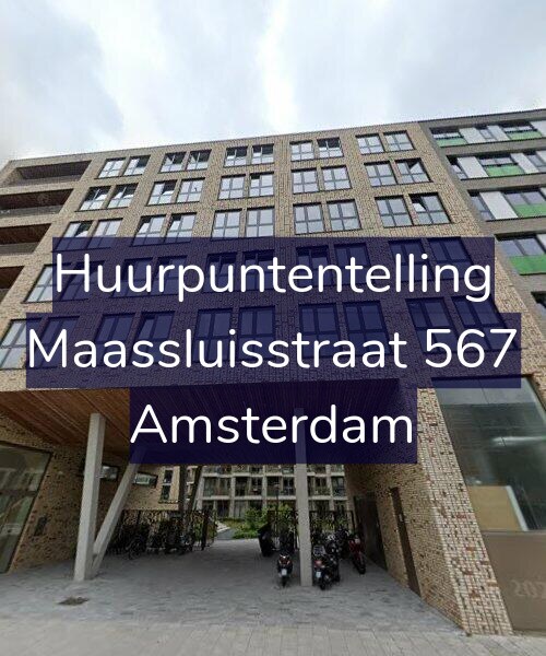 Foto gevel Huurpuntentelling voor Maassluisstraat 567, Amsterdam