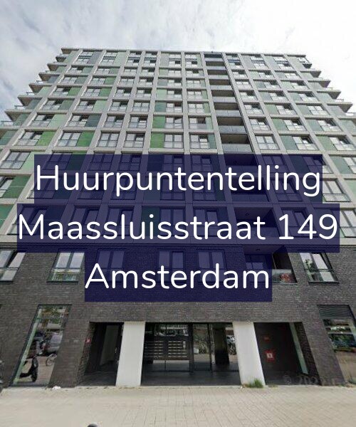 Foto gevel Huurpuntentelling voor Maassluisstraat 149, Amsterdam