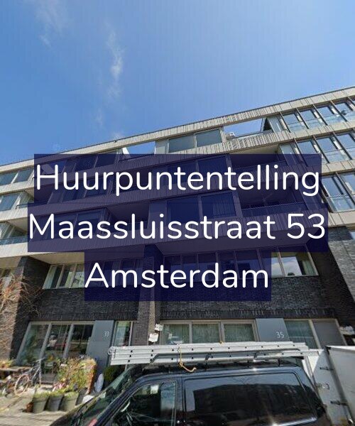 Foto gevel Huurpuntentelling voor Maassluisstraat 53, Amsterdam