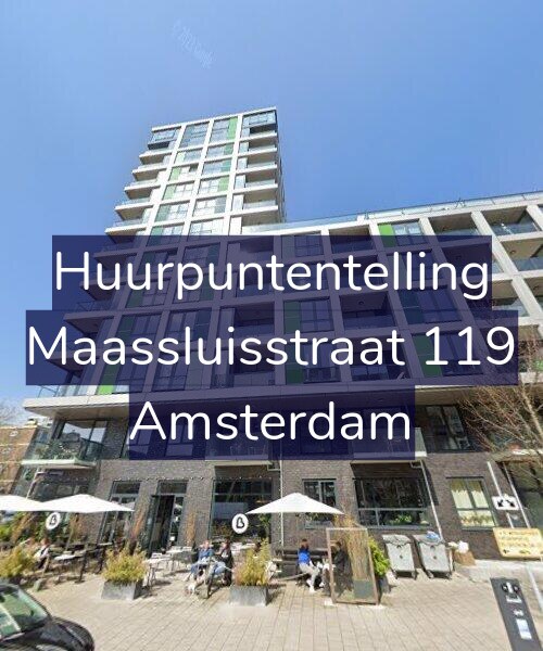 Foto gevel Huurpuntentelling voor Maassluisstraat 119, Amsterdam