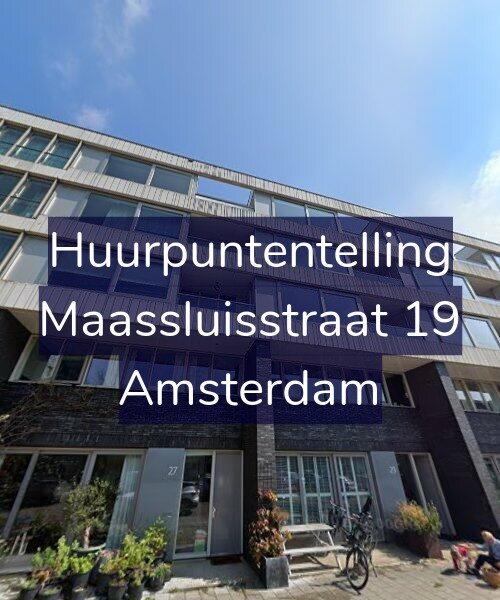 Foto gevel Huurpuntentelling voor Maassluisstraat 19, Amsterdam